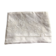 Nappe japonisante en fil de lin blanc