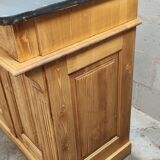 Waxed pine counter bar crate furniture trade