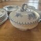 Antique table service Sarreguemines U&C Flore – 17 pieces