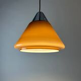 Suspension en verre marron par Hustadt Leuchten, 1960