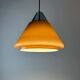 Brown glass pendant by Hustadt Leuchten, 1960