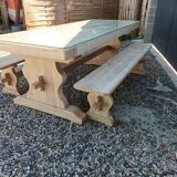 Monastery table with 2 benches