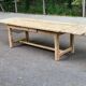 Large extendable farmhouse dining table stripped in solid oak 200-300cm