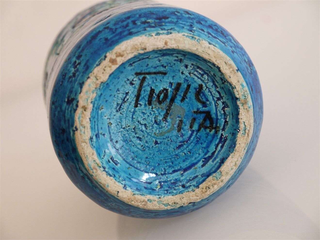 Vase italien en ceramique d'Aldo Londi 1960