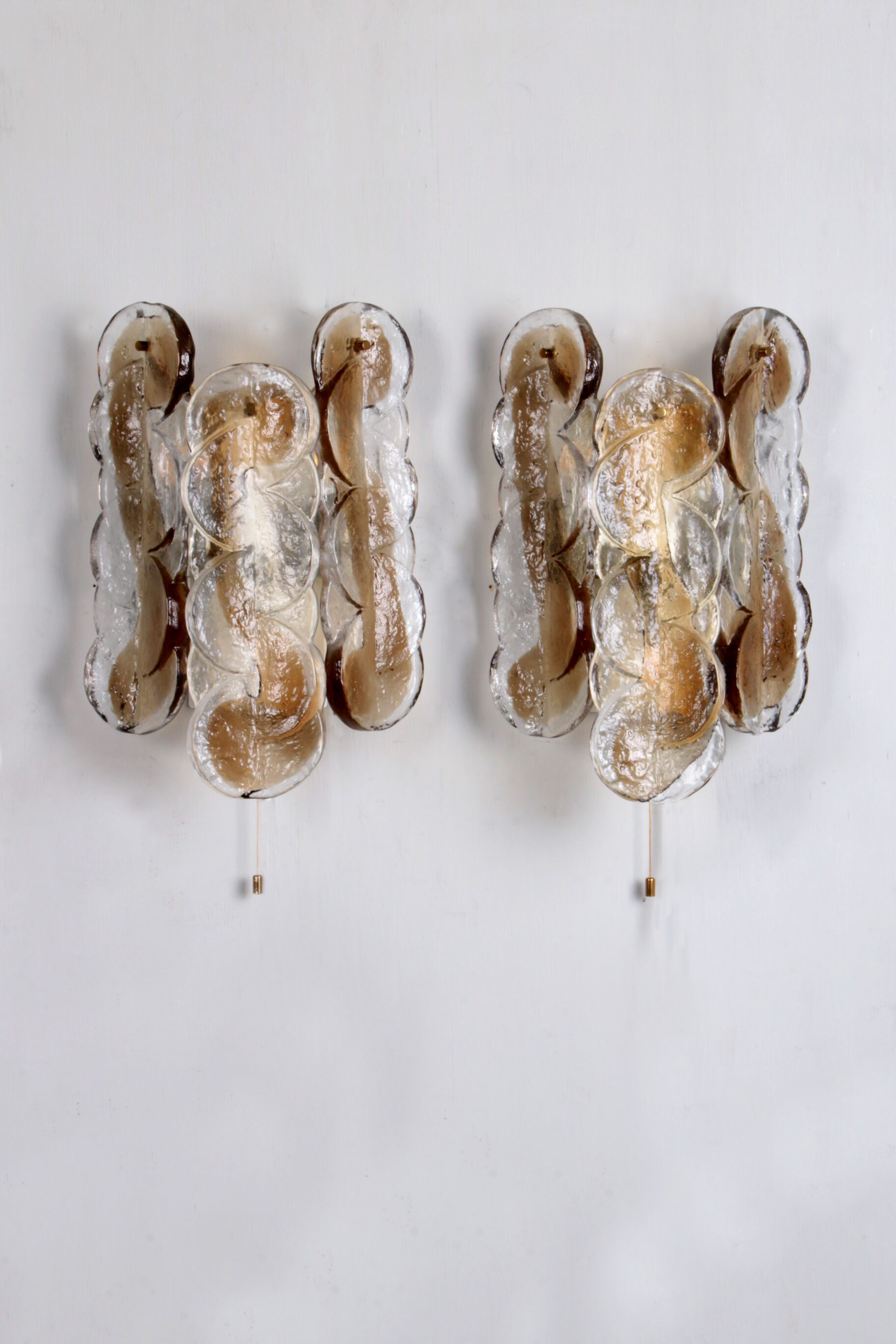 Vintage Set Wall Lamps Kalmar Franken KG, Model Citrus 1960s