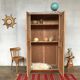 Old cabinet or wardrobe in fir from the 1950s 1960s vintage design
