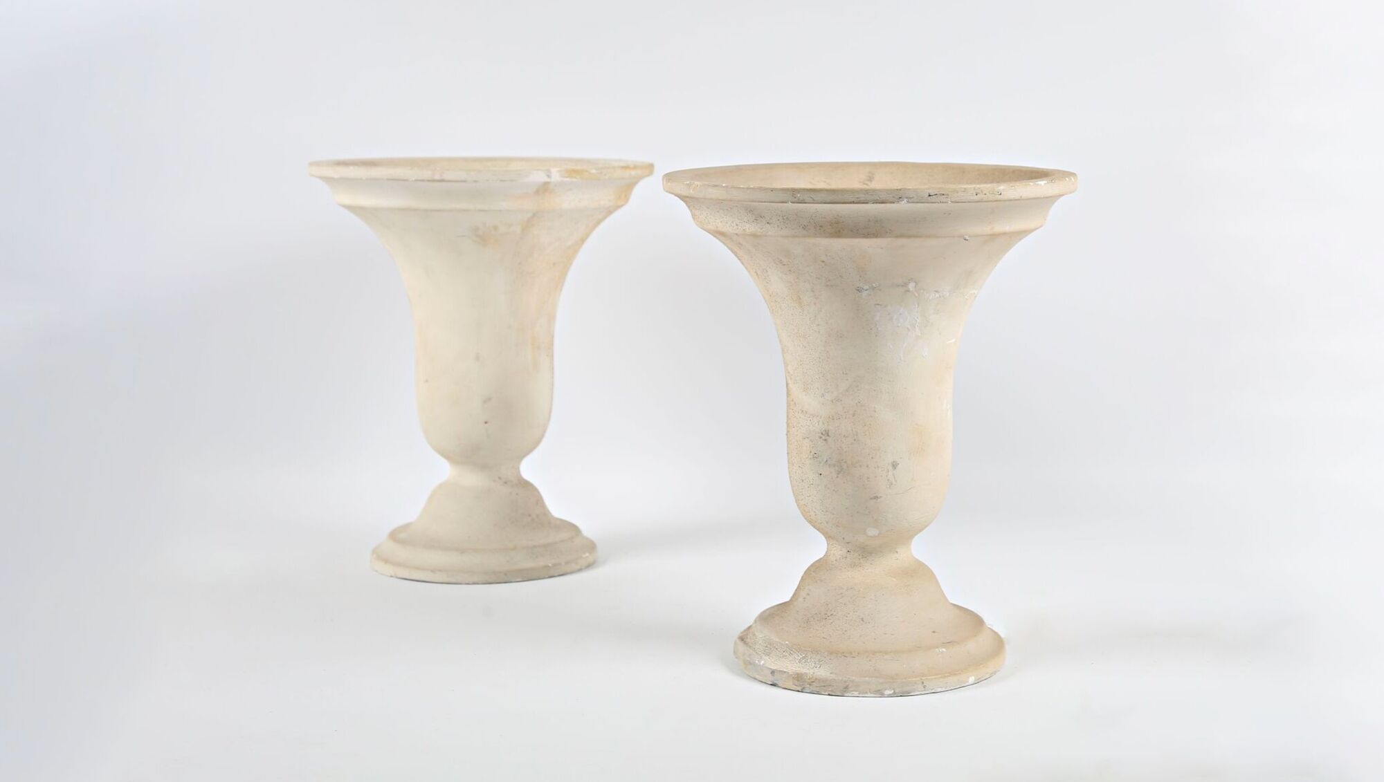 Pair of tulip lamps