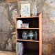 Wood and terracotta shelf