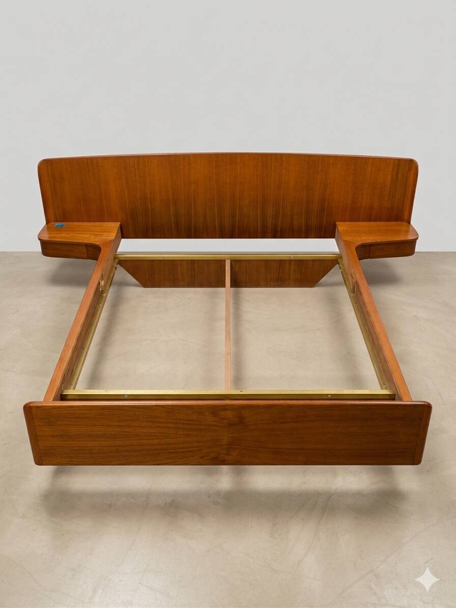 Scandinavian teak bed from the 1960s.