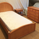 Lit enfant, ado, Maugrion pour Roche Bobois, bois et rotin, années 80