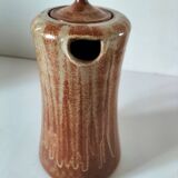 Stoneware coffee service signed Daniel Auger, Puisaye (Burgundy), 1970s