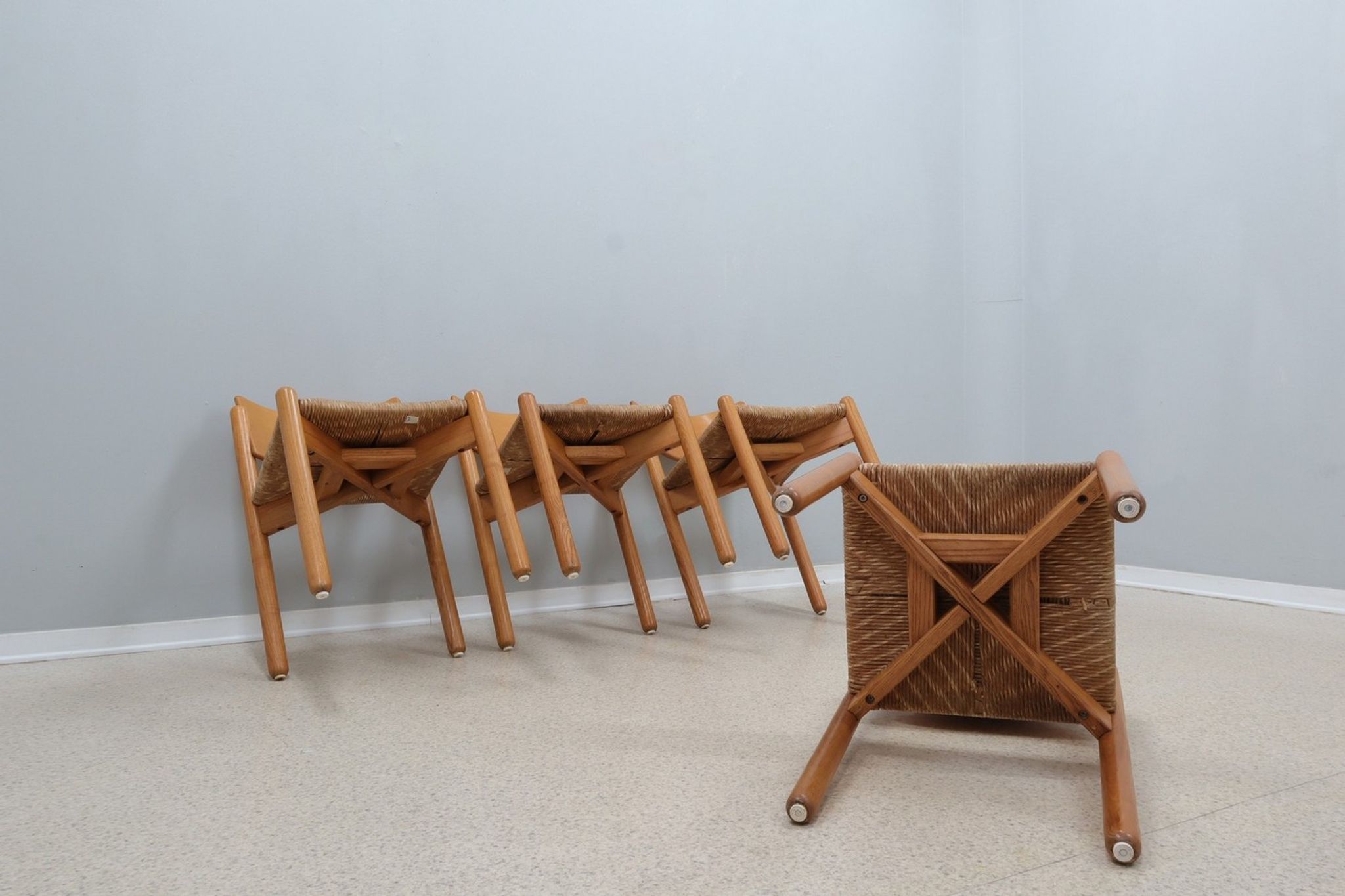 Vintage original set of 4 dining chairs