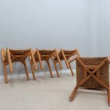 Vintage original set of 4 dining chairs
