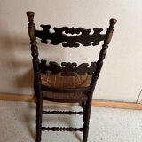 Provincial style carved wooden chair