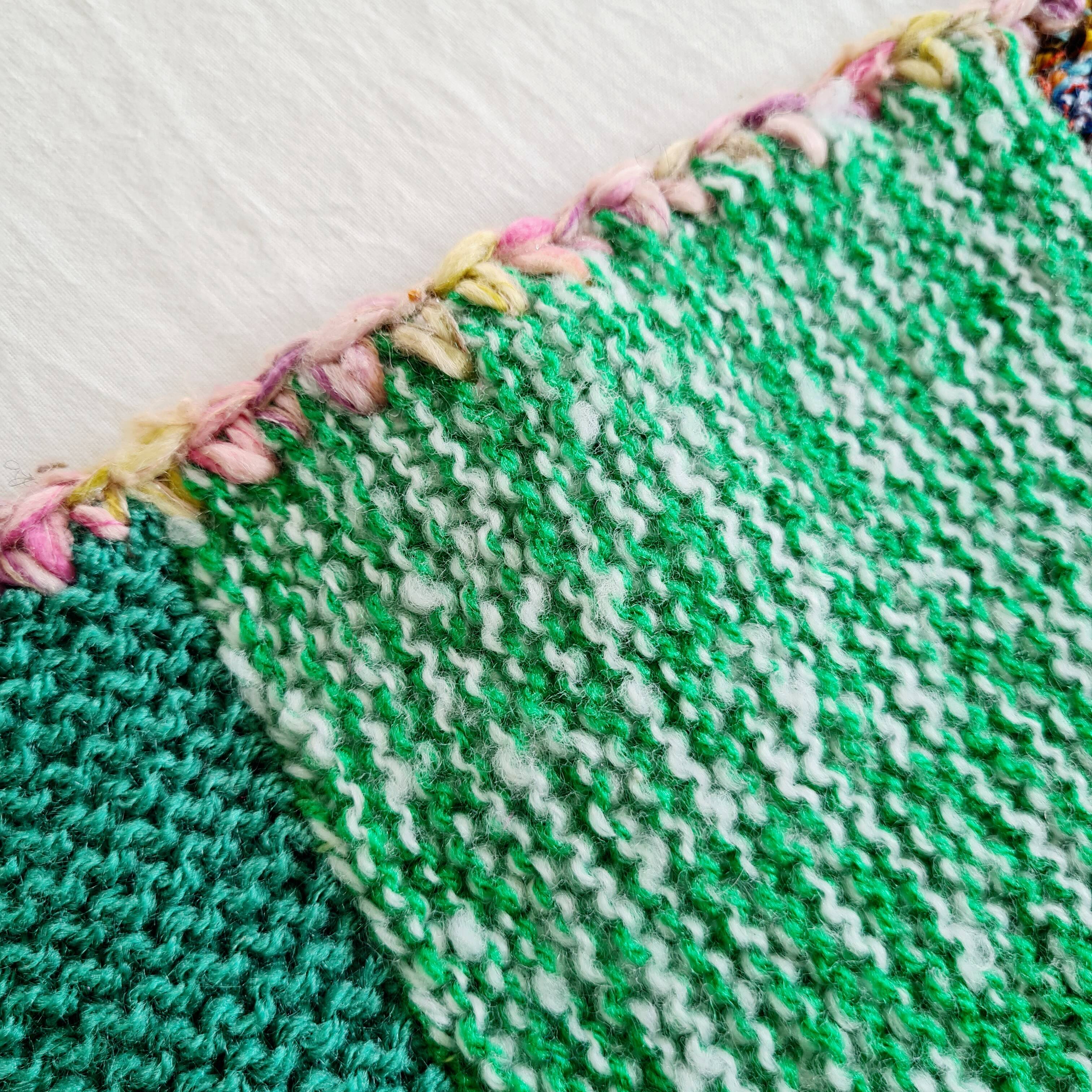 Vintage wool patchwork plaid