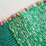 Plaid vintage patchwork de laine
