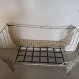 Antique iron bench