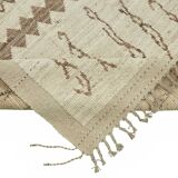 Hand-Knotted Tribal Unique 212 cm x 311 cm Beige Wool Carpet
