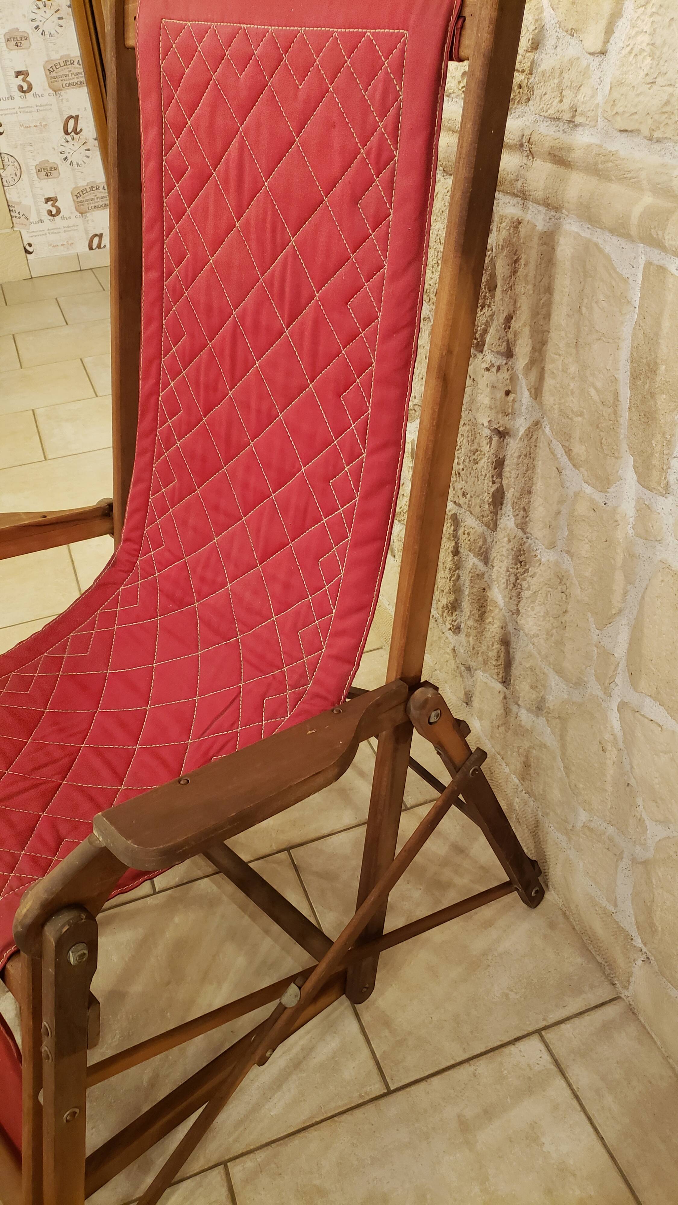 CLAIRITEX folding liner deck chair