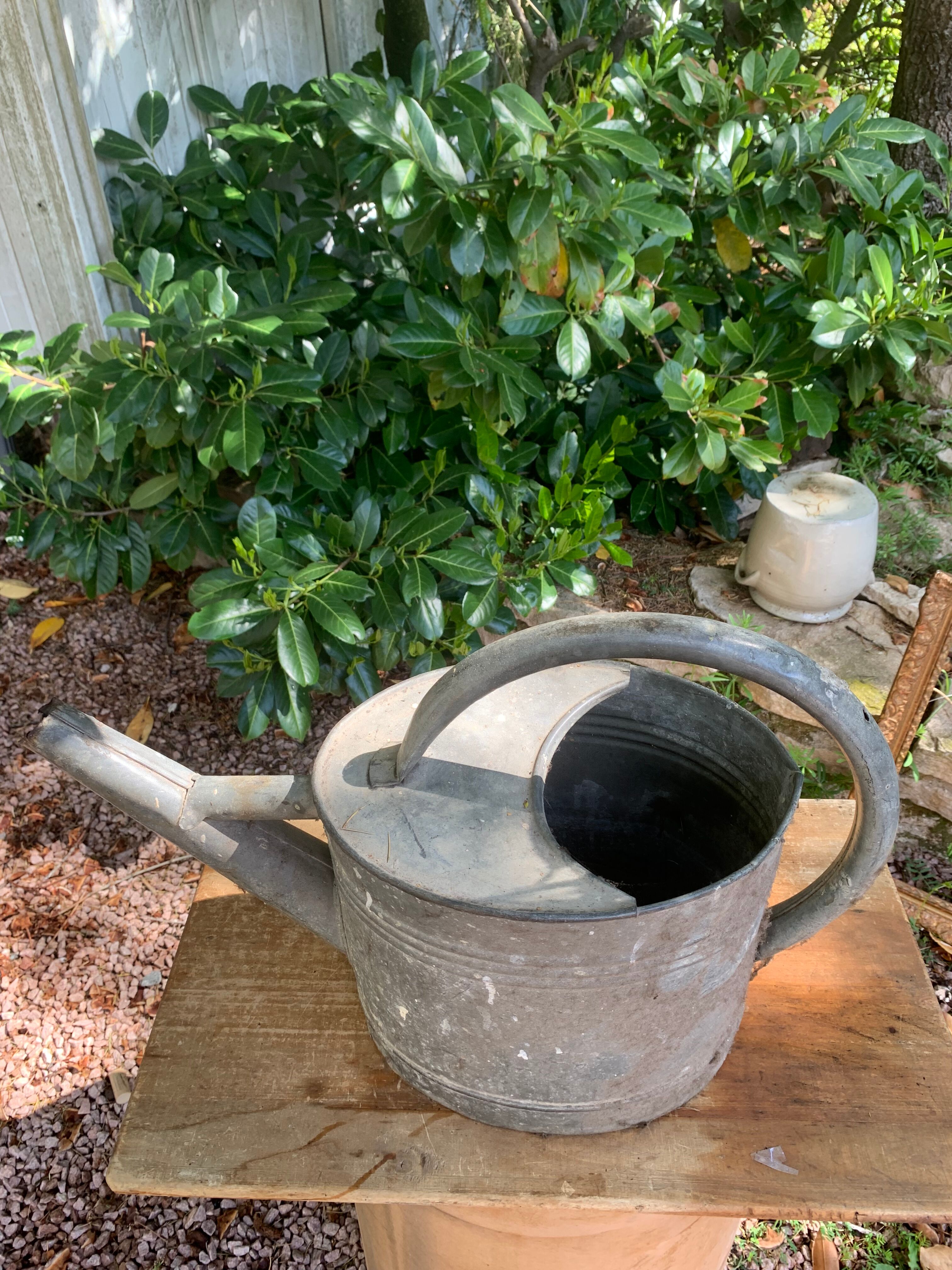Zinc watering can