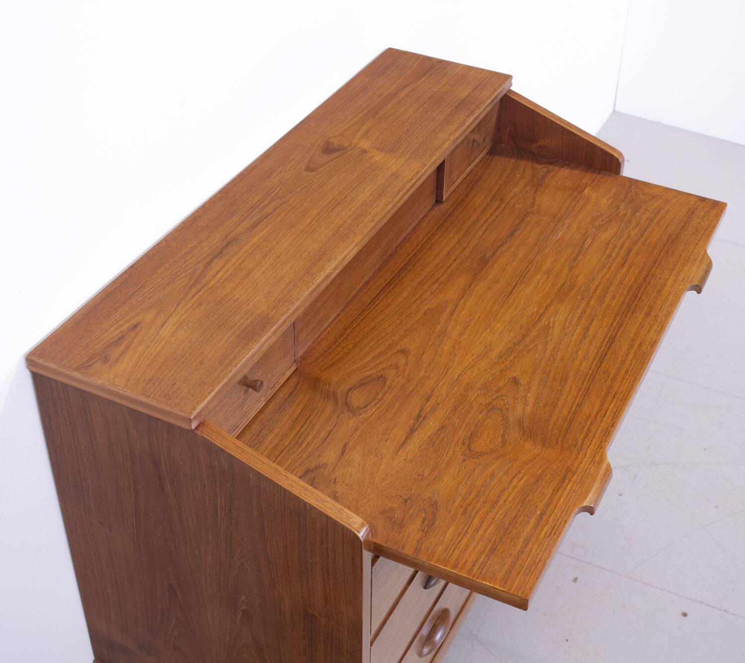 Mid Century Danish Teak Bureau by Riis Antonsen for Borge Hansen