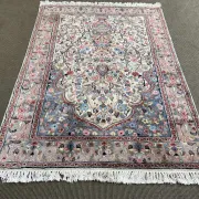 Iranian carpet made of wool and silk, handmade - 1.87m x 1.23m