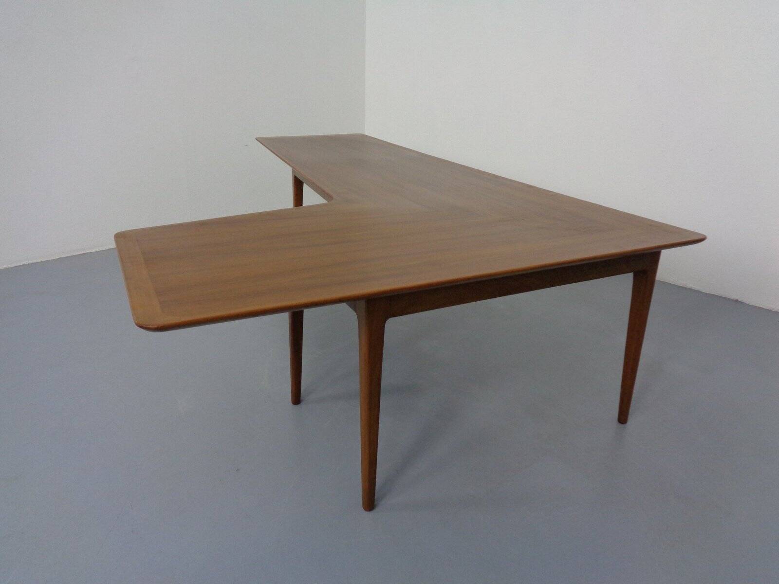 Large Danish Boomerang Teak Coffee Table, 1960s