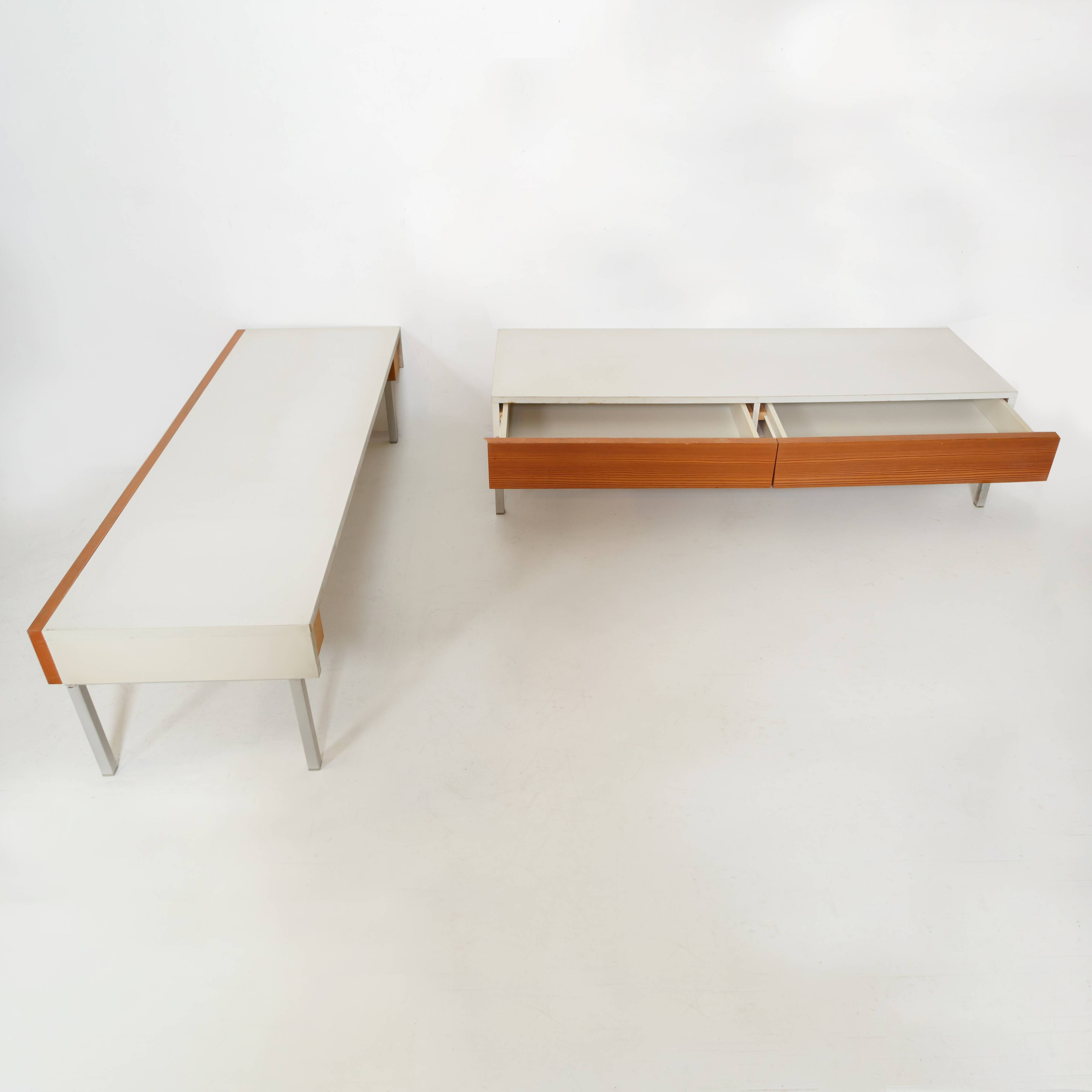 Vintage Interlübke set in light teak and white melamine