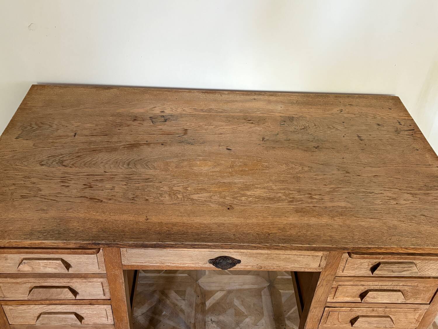 American desk in raw wood