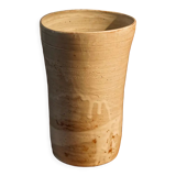Sandstone vase by Puisaye, signed Pierre Lion