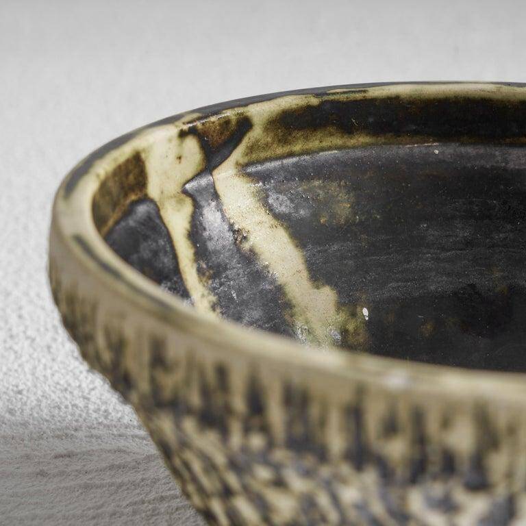 Ceramic bowl 'Birch Bark' mid-20th century