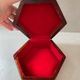 Vintage mother-of-pearl and wood jewelry box