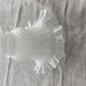 Frosted glass globe, lampshade, art deco ears of wheat pattern