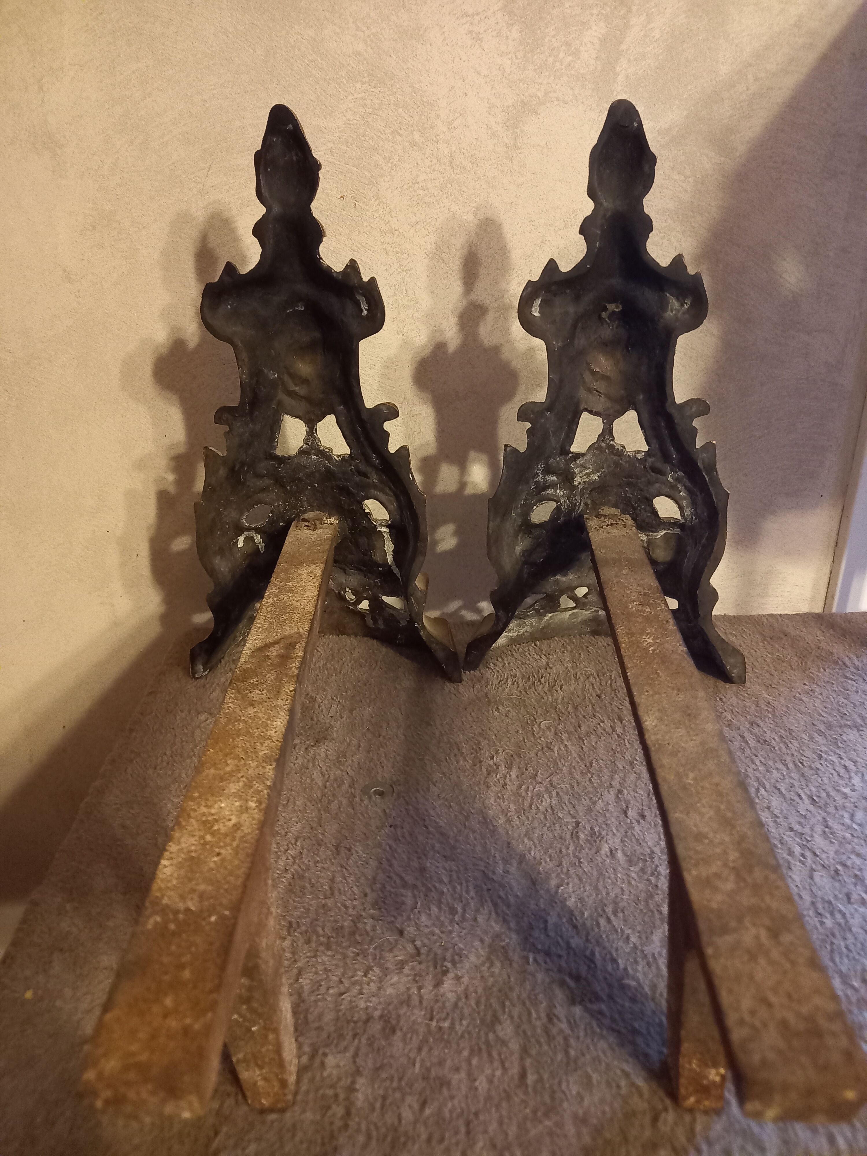 Gilded bronze candelabrum