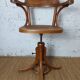 Fischel swivel armchair or office chair, bent beech, late 19th century