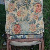 Pair of armchairs to the queen style Louis XV walnut, 19th century.