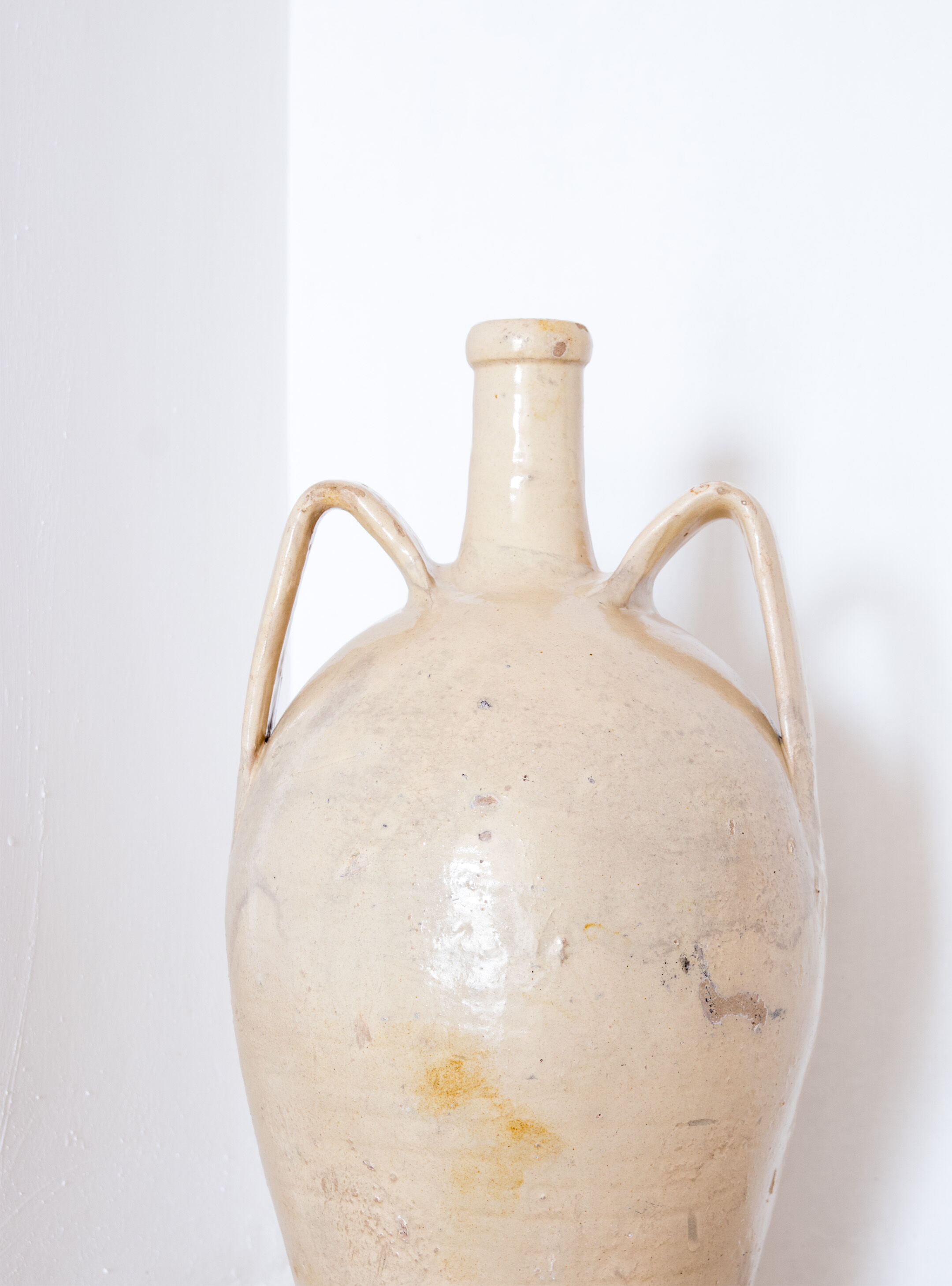 Antique White Ceramic Vase