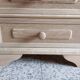Renovated raw bedside table with 3 drawers