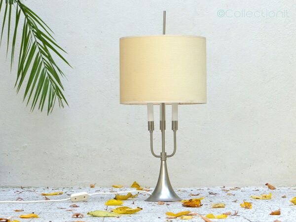 Lampe pied tulipe vintage
