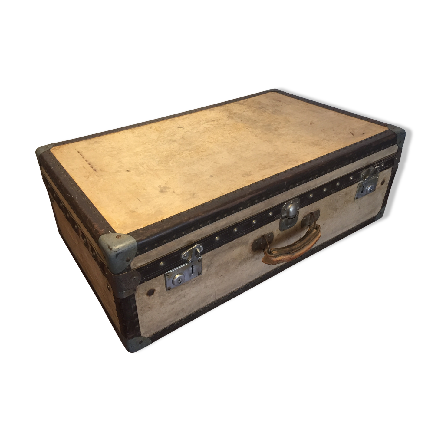 Suitcase wood vellum