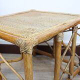 Rattan bedside table