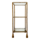 Gilded Italian Hollywood Regency Metal Shelf by Hans Kögl