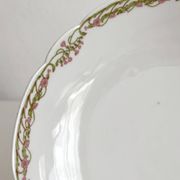 Antique Vierzon porcelain compote dish, A. Hache & cie, Art Nouveau