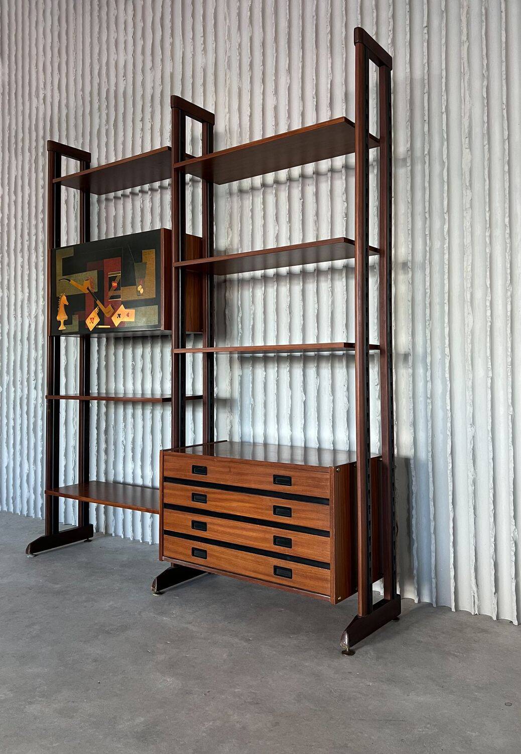 Mid-Century Italian Teak Wall Unit