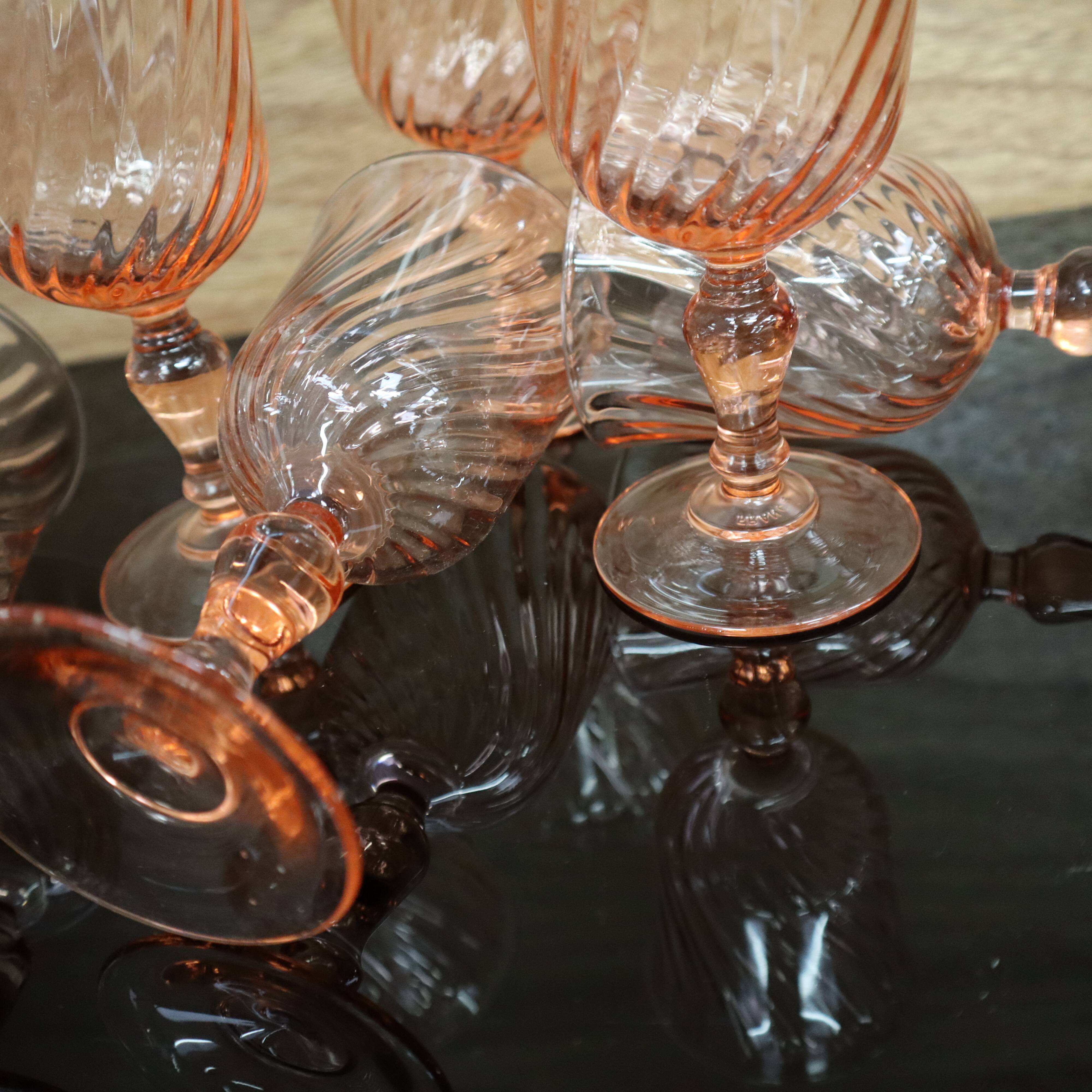 6 Rosaline Luminarc Arcoroc red wine glasses