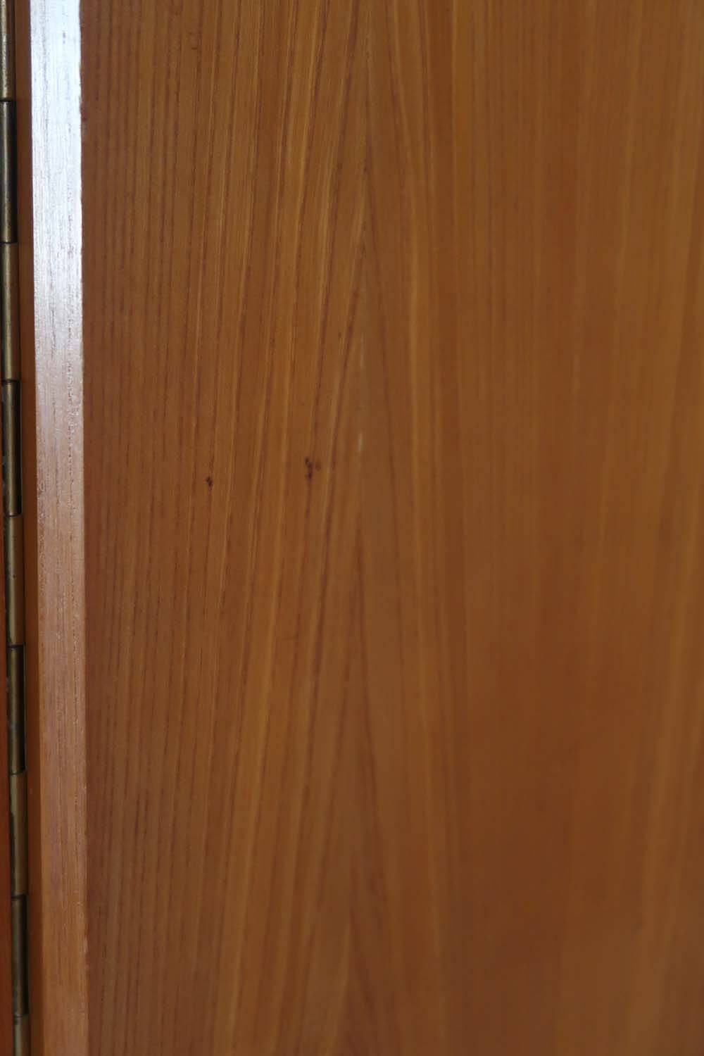 60's glass bookcase