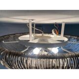 Contemporary Fume' "Brindle" Murano Glass Flush Mount in Venini Style