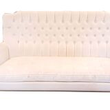 White upholstered sofa Napoleon III style
