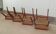 Set of four chairs maurice pré 1950