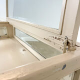 Vintage painted jewellery counter with top display